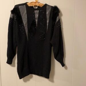 VINTAGE Adolfo Collectibles Faux Snakeskin With Real Fur Pieces Unique